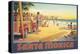 Visit Santa Monica-Kerne Erickson-Stretched Canvas