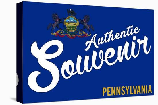 Visited Pennsylvania - Authentic Souvenir-Lantern Press-Stretched Canvas