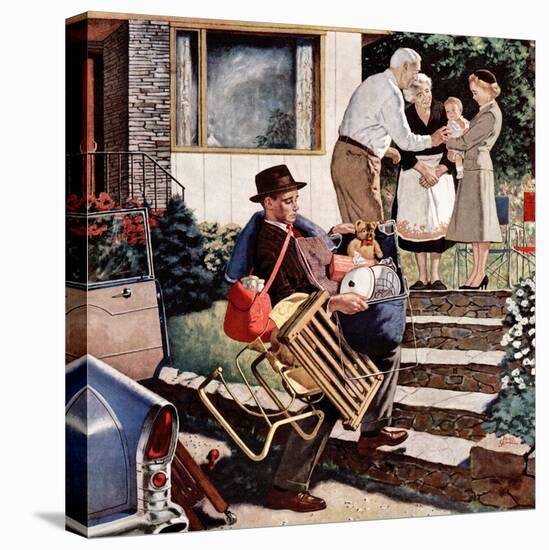 "Visiting the Grandparents", August 3, 1957-Amos Sewell-Premier Image Canvas