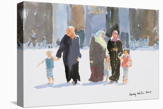 Visiting the Mosque, Damascus, Syria, 2019 (W/C on Paper)-Lucy Willis-Premier Image Canvas