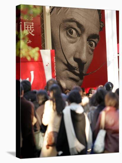 Visitors Form a Long Queue Outside Tokyo's Ueno-No-Mori Art Museum-null-Premier Image Canvas