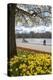 Visitors Walking Along the Serpentine with Daffodils in the Foreground, Hyde Park, London, England-Charlie Harding-Premier Image Canvas