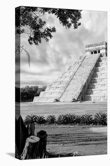 ¡Viva Mexico! B&W Collection - Chichen Itza Pyramid IV-Philippe Hugonnard-Premier Image Canvas