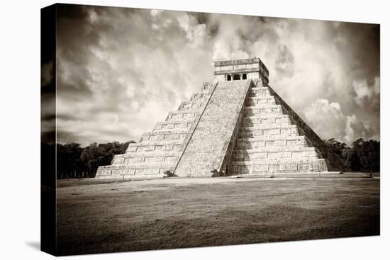 ¡Viva Mexico! B&W Collection - Chichen Itza Pyramid VI-Philippe Hugonnard-Premier Image Canvas