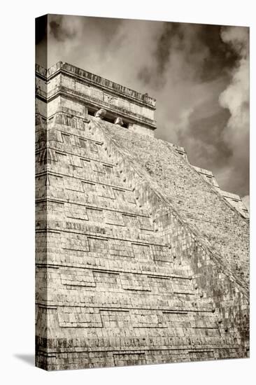 ¡Viva Mexico! B&W Collection - Chichen Itza Pyramid XV-Philippe Hugonnard-Premier Image Canvas