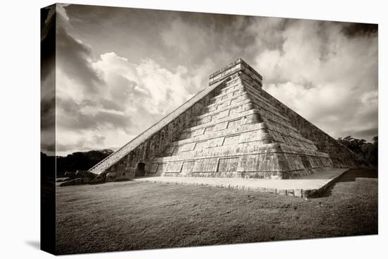 ¡Viva Mexico! B&W Collection - Chichen Itza Pyramid XVIII-Philippe Hugonnard-Premier Image Canvas