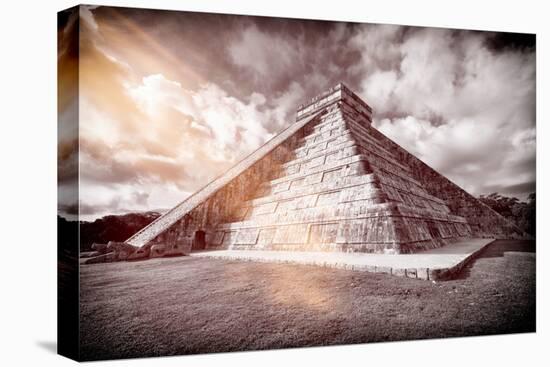 ¡Viva Mexico! B&W Collection - Chichen Itza Pyramid XX-Philippe Hugonnard-Premier Image Canvas