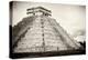 ¡Viva Mexico! B&W Collection - Chichen Itza Pyramid XXI-Philippe Hugonnard-Premier Image Canvas