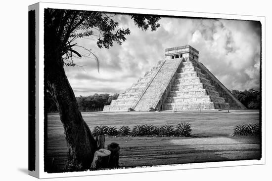 ¡Viva Mexico! B&W Collection - Chichen Itza Pyramid-Philippe Hugonnard-Premier Image Canvas