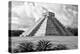 ¡Viva Mexico! B&W Collection - El Castillo Pyramid II - Chichen Itza-Philippe Hugonnard-Premier Image Canvas