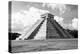 ¡Viva Mexico! B&W Collection - El Castillo Pyramid in Chichen Itza I-Philippe Hugonnard-Premier Image Canvas