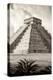 ?Viva Mexico! B&W Collection - El Castillo Pyramid IV - Chichen Itza-Philippe Hugonnard-Premier Image Canvas