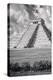 ¡Viva Mexico! B&W Collection - El Castillo Pyramid IX - Chichen Itza-Philippe Hugonnard-Premier Image Canvas
