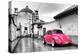 ?Viva Mexico! B&W Collection - Hot Pink VW Beetle Car in San Cristobal de Las Casas-Philippe Hugonnard-Premier Image Canvas