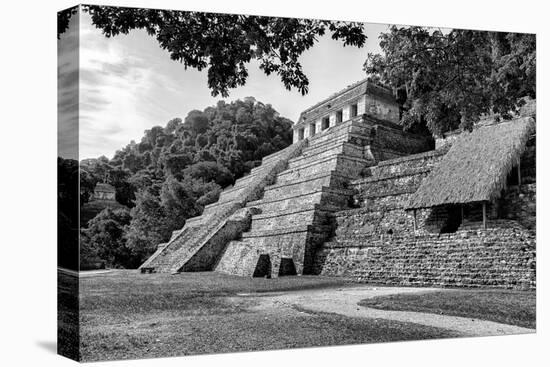 ¡Viva Mexico! B&W Collection - Mayan Temple of Inscriptions in Palenque III-Philippe Hugonnard-Premier Image Canvas