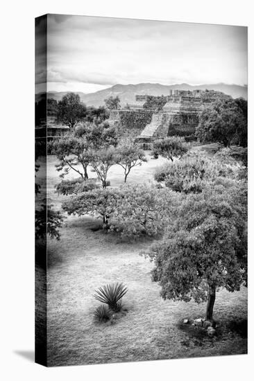 ¡Viva Mexico! B&W Collection - Monte Alban Pyramids VI-Philippe Hugonnard-Premier Image Canvas