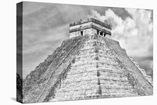 ¡Viva Mexico! B&W Collection - Pyramid Chichen Itza II-Philippe Hugonnard-Premier Image Canvas