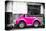 ¡Viva Mexico! B&W Collection - Small Deep Pink VW Beetle Car-Philippe Hugonnard-Premier Image Canvas