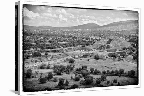 ¡Viva Mexico! B&W Collection - Teotihuacan Pyramids V-Philippe Hugonnard-Premier Image Canvas