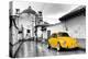 ?Viva Mexico! B&W Collection - Yellow VW Beetle Car in San Cristobal de Las Casas-Philippe Hugonnard-Premier Image Canvas