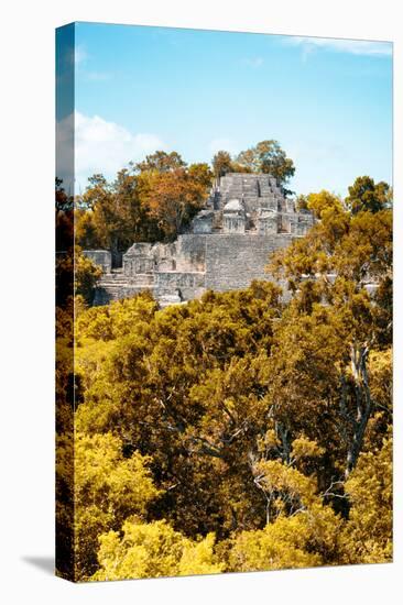 ¡Viva Mexico! Collection - Ancient Maya City within the jungle in Autumn of Calakmul IV-Philippe Hugonnard-Premier Image Canvas