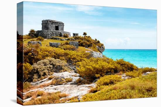 ¡Viva Mexico! Collection - Ancient Mayan Fortress in Riviera Maya with Fall Colors - Tulum-Philippe Hugonnard-Premier Image Canvas