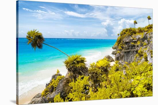 ¡Viva Mexico! Collection - Caribbean Coastline in Tulum II-Philippe Hugonnard-Stretched Canvas