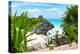 ¡Viva Mexico! Collection - Mayan Archaeological Site with Iguana - Tulum-Philippe Hugonnard-Premier Image Canvas