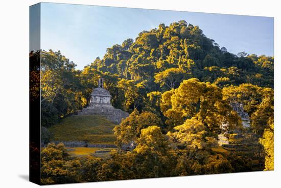 ¡Viva Mexico! Collection - Mayan Ruins with Fall Colors at Sunsrise - Palenque-Philippe Hugonnard-Premier Image Canvas