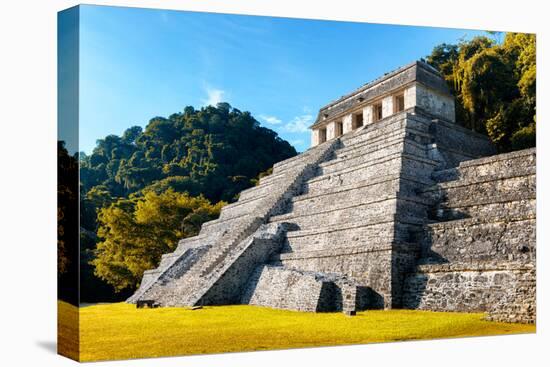 ¡Viva Mexico! Collection - Mayan Temple of Inscriptions with Fall Colors - Palenque-Philippe Hugonnard-Premier Image Canvas