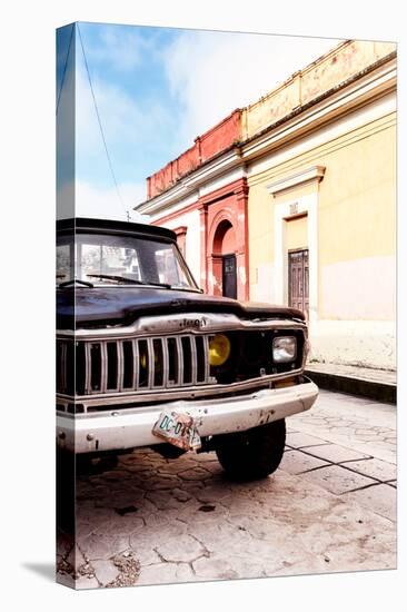 ¡Viva Mexico! Collection - Old Black Jeep and Colorful Street III-Philippe Hugonnard-Premier Image Canvas