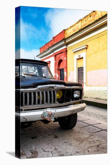 ¡Viva Mexico! Collection - Old Black Jeep and Colorful Street-Philippe Hugonnard-Premier Image Canvas