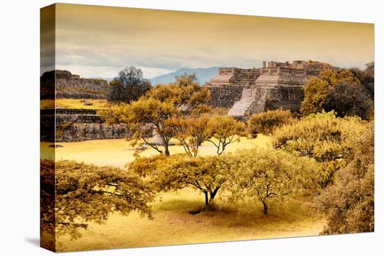 ¡Viva Mexico! Collection - Pyramid of Monte Alban with Fall Colors-Philippe Hugonnard-Premier Image Canvas