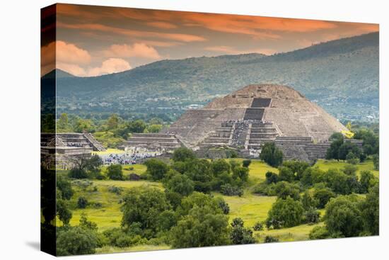 ¡Viva Mexico! Collection - Pyramid of the Sun - Teotihuacan-Philippe Hugonnard-Premier Image Canvas