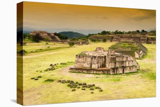 ¡Viva Mexico! Collection - Ruins of Monte Alban at Sunset-Philippe Hugonnard-Premier Image Canvas