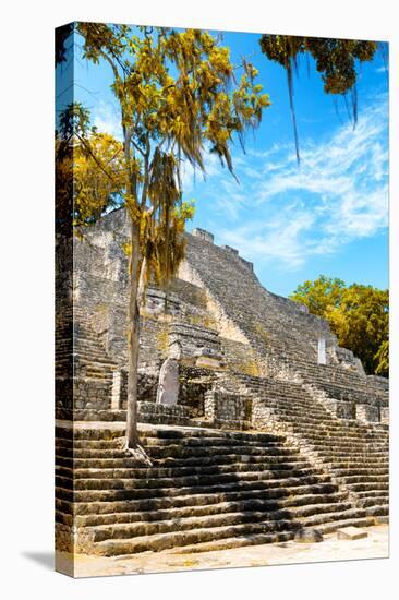 ¡Viva Mexico! Collection - Ruins of the ancient Mayan city with Fall Colors of Calakmul IV-Philippe Hugonnard-Premier Image Canvas