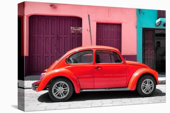 ¡Viva Mexico! Collection - The Red Beetle Car-Philippe Hugonnard-Premier Image Canvas