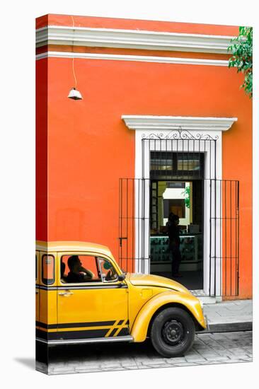 ¡Viva Mexico! Collection - Volkswagen Beetle Car - Orange & Gold-Philippe Hugonnard-Premier Image Canvas