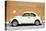 ¡Viva Mexico! Collection - White VW Beetle Car and Caramel Street Wall-Philippe Hugonnard-Premier Image Canvas