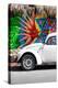 ¡Viva Mexico! Collection - White VW Beetle Car in Cancun II-Philippe Hugonnard-Premier Image Canvas