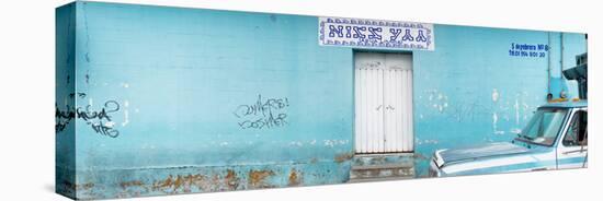 ¡Viva Mexico! Panoramic Collection - "5 de febrero" Blue Wall-Philippe Hugonnard-Premier Image Canvas