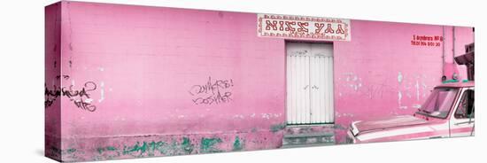 ¡Viva Mexico! Panoramic Collection - "5 de febrero" Light Pink Wall-Philippe Hugonnard-Premier Image Canvas