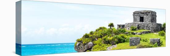 ¡Viva Mexico! Panoramic Collection - Ancient Mayan Fortress in Riviera Maya - Tulum-Philippe Hugonnard-Premier Image Canvas