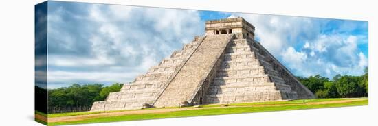 ¡Viva Mexico! Panoramic Collection - El Castillo Pyramid - Chichen Itza III-Philippe Hugonnard-Premier Image Canvas