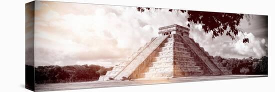 ¡Viva Mexico! Panoramic Collection - El Castillo Pyramid in Chichen Itza IX-Philippe Hugonnard-Premier Image Canvas