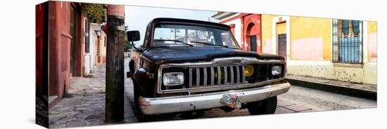 ¡Viva Mexico! Panoramic Collection - Old Jeep in San Cristobal de Las Casas-Philippe Hugonnard-Premier Image Canvas