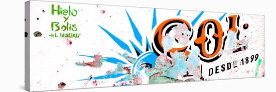 ¡Viva Mexico! Panoramic Collection - Orange SOL Sign Street Wall-Philippe Hugonnard-Premier Image Canvas