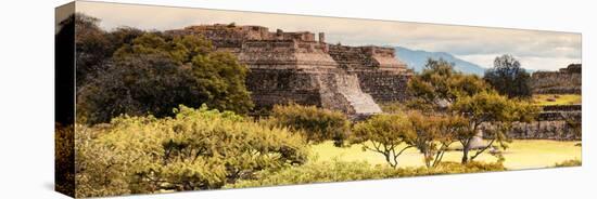 ¡Viva Mexico! Panoramic Collection - Pyramid of Monte Alban with Fall Colors II-Philippe Hugonnard-Premier Image Canvas