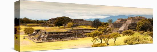 ¡Viva Mexico! Panoramic Collection - Pyramid of Monte Alban with Fall Colors III-Philippe Hugonnard-Premier Image Canvas