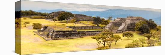 ¡Viva Mexico! Panoramic Collection - Pyramid of Monte Alban with Fall Colors V-Philippe Hugonnard-Premier Image Canvas